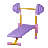 gym equipment 3d icon pack png