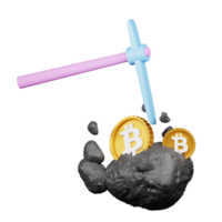 bitcoin 3d icona imballare png