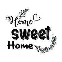 Home sweet home decoration vector