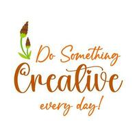 Daily quote and motivation vector design