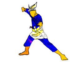 Nusantara Malay warrior combating dance style step png