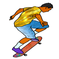 icoon persoon Speel skateboard png