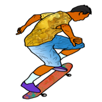 icoon persoon Speel skateboard png