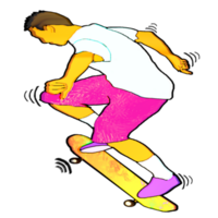 icon person play skateboard png