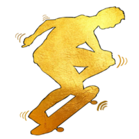 Symbol Person abspielen Skateboard png