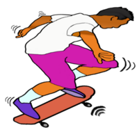 icon person play skateboard png