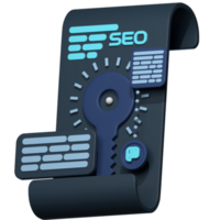 3d ilustração seo png