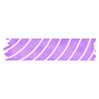 Purple Washi Tape with White Curve Line png