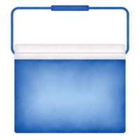 Blue Cooler Watercolor Illustration png