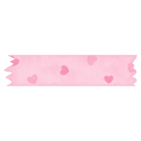 Pink Heart Washi Tape png