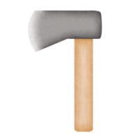 Wooden Axe Watercolor illustration png