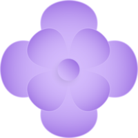 fleur, élément de floral papier couper. papier Couper de fleur forme et printemps symbole. png