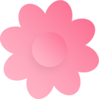 Flower, Element of floral paper cut. Paper cut of flower shape and spring symbol. png