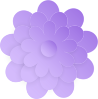 Blume, Element von Blumen- Papier schneiden. Papier Schnitt von Blume gestalten und Frühling Symbol. png