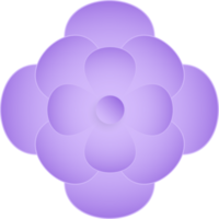 blomma, element av blommig papper skära. papper skära av blomma form och vår symbol. png