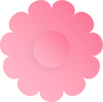 fleur, élément de floral papier couper. papier Couper de fleur forme et printemps symbole. png