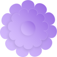 Blume, Element von Blumen- Papier schneiden. Papier Schnitt von Blume gestalten und Frühling Symbol. png