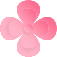 Flower, Element of floral paper cut. Paper cut of flower shape and spring symbol. png