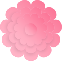 fleur, élément de floral papier couper. papier Couper de fleur forme et printemps symbole. png