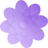 flor, elemento de floral papel cortar. papel cortar de flor forma y primavera símbolo. png