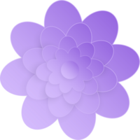 fleur, élément de floral papier couper. papier Couper de fleur forme et printemps symbole. png