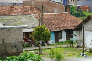 Photo of settlements in the city of Bandung in the photo from above, the angle of the eagle's eye