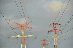 Electricity power pylon photo