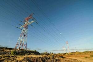 Electricity power pylon photo