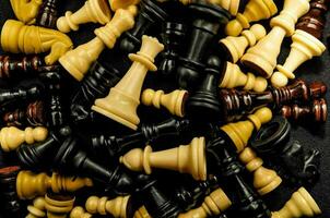 Chess pieces close-up photo
