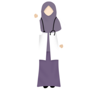 Faceless Muslim Woman Doctor png