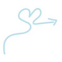 Blue Love Arrow for Decorations png