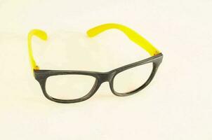 Isolated eyeglasses on white background photo