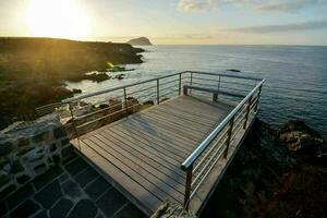 Scenic pier view photo