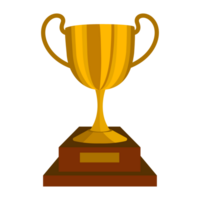 golden trophy of success png