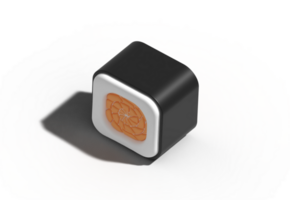 3D sushi roll that is out of sculpture png