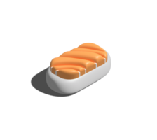 3D sushi that is out of sculpture png