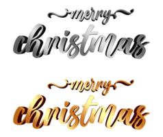 joyeux Noël transparent 3d texte png