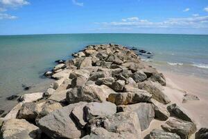 Scenic beach view photo