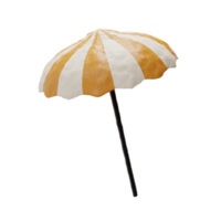 beach umbrella 3d illustration png