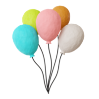 Palloncino 3d illustrazione png