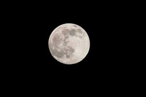 vista cercana de la luna foto