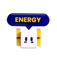 3d icono energía png