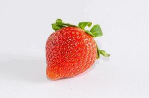 Fresh red strawberry photo