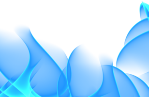 blue abstract wavy gradient transparent background png