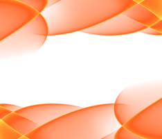 abstrait Orange vague lignes moderne couverture transparent Contexte png