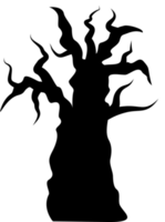 dia das Bruxas Preto árvore assustador png