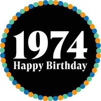 contento cumpleaños, 1976, 1977, 1978, 1979, 1980, 1981, mil novecientos ochenta y dos, 1983, 1984, 1985 vector