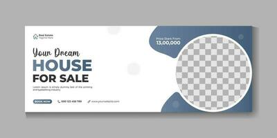 A flyer for a house that says your dream home vector