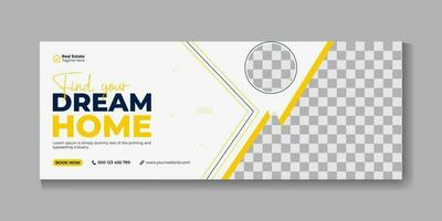 A flyer for a house that says your dream home vector
