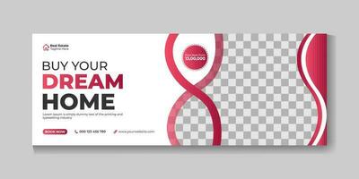 A flyer for a house that says your dream home vector